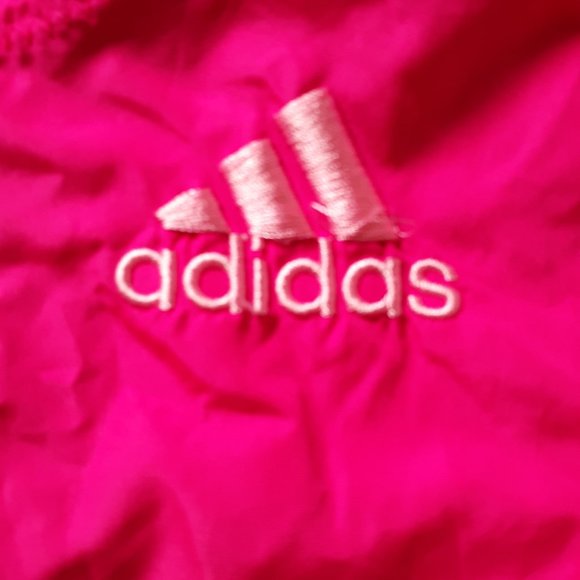 Adidas Pink Girls Windbreaker Jacket - Picture 4 of 8